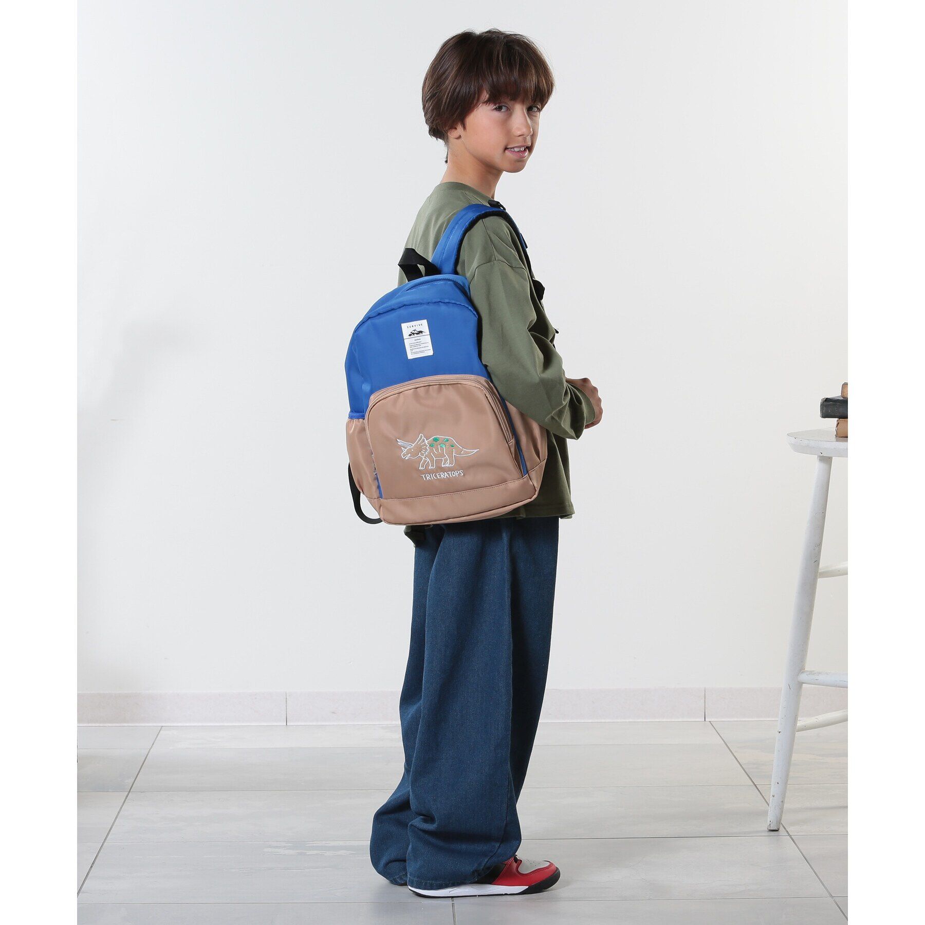 SHOO･LA･RUE「バイカラー恐竜リュック」|リュック|
