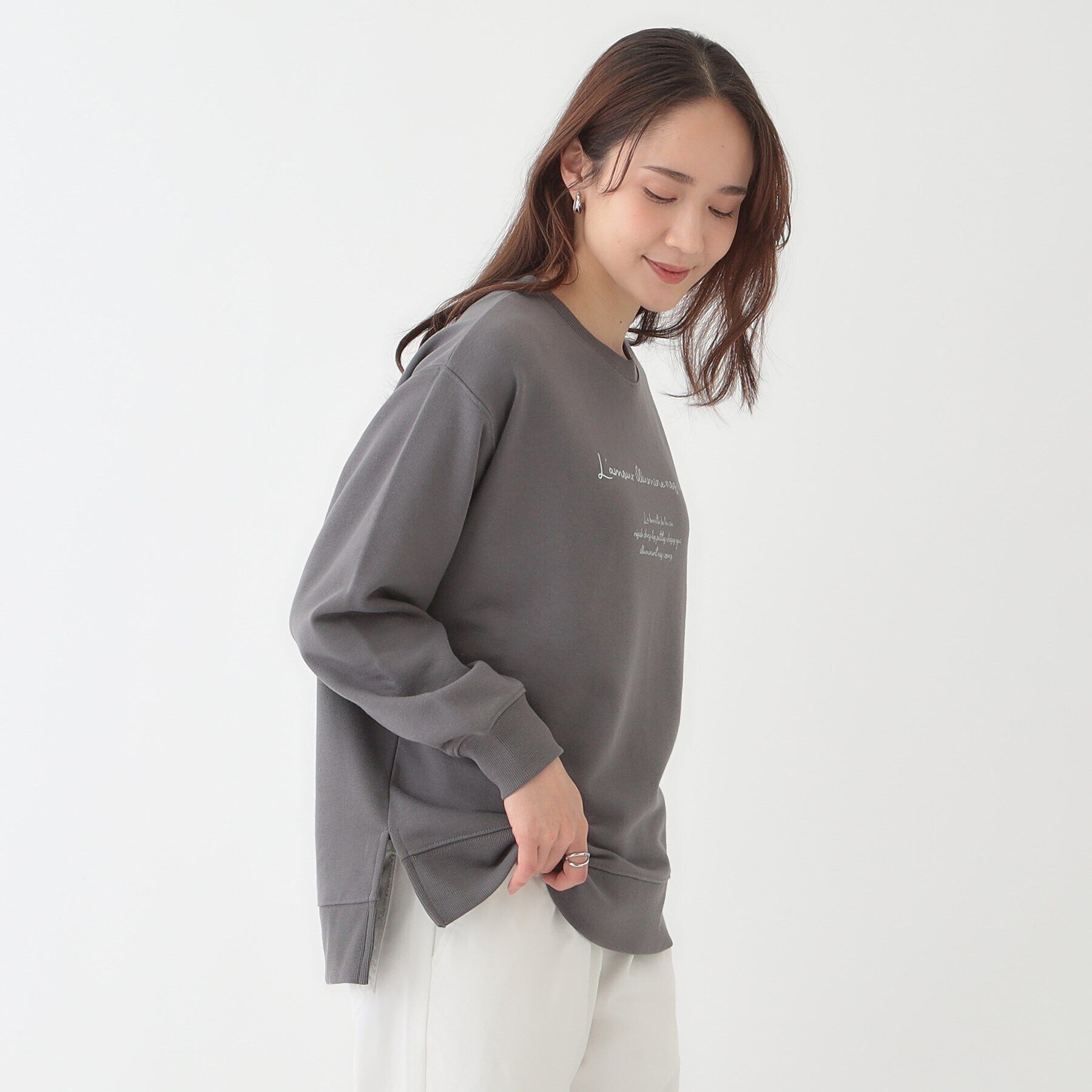 SHOO･LA･RUE「【洗える/S-LL】選べる3柄 グラフィックスウェット」|Tシャツ・カットソー|