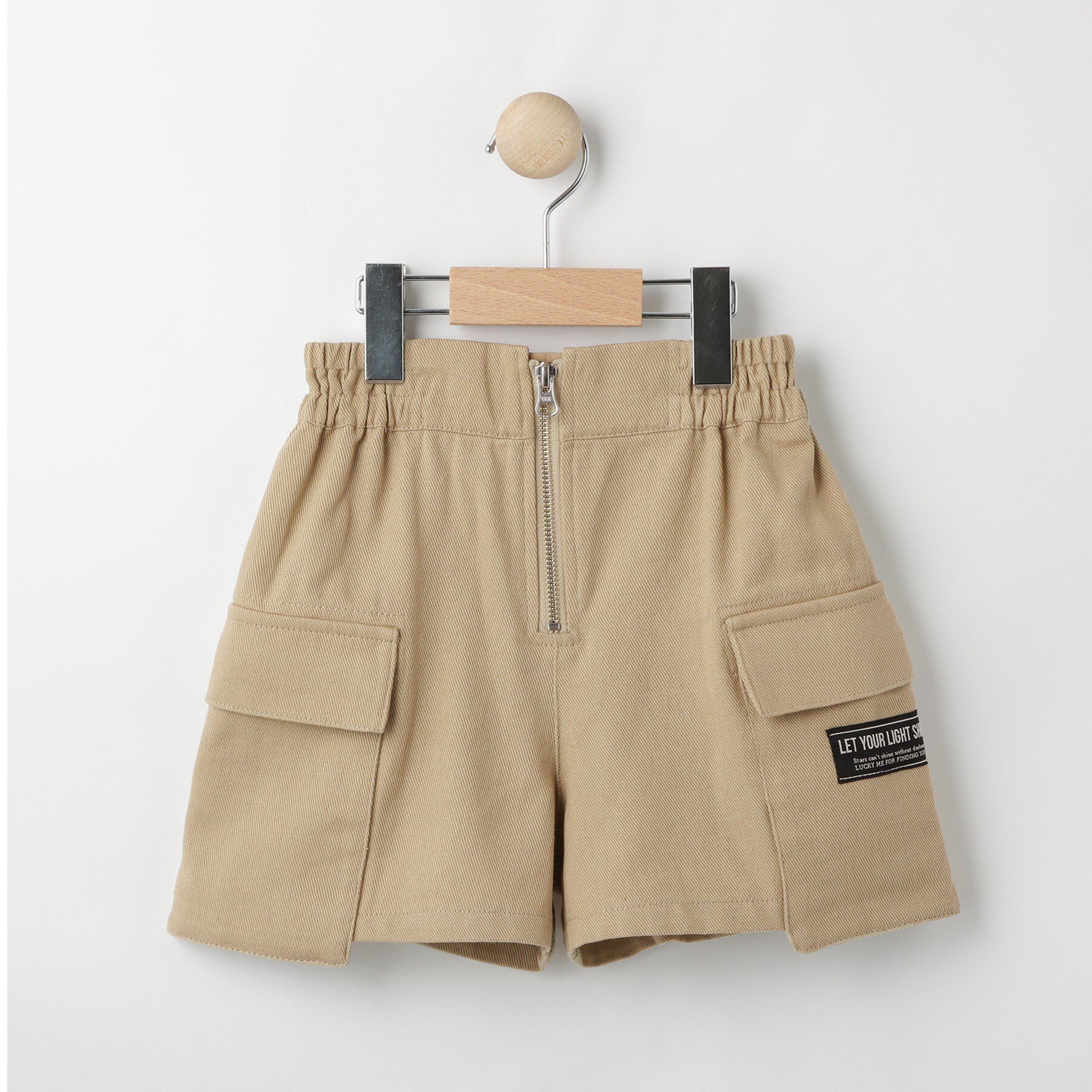 SHOO･LA･RUE「【130-150cm】ツイルフロントファスナーパンツ」|その他|ベージュ(052)