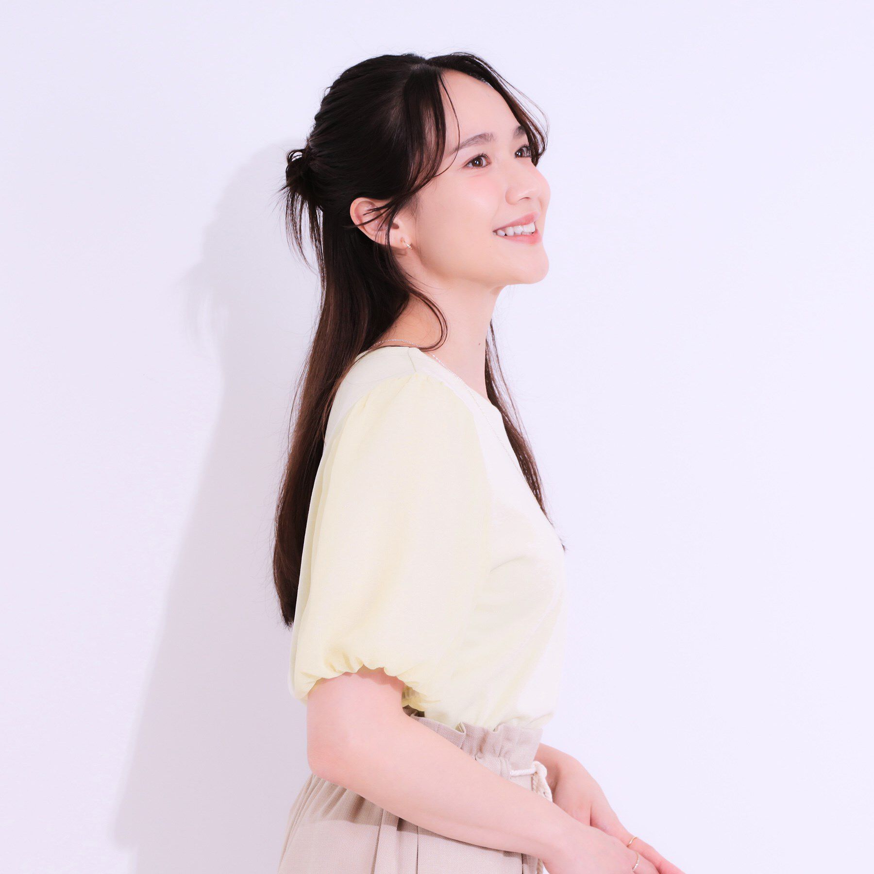 SHOO･LA･RUE「【S-LL/ひんやり/UV】お袖シアー バルーントップス」|Tシャツ・カットソー|
