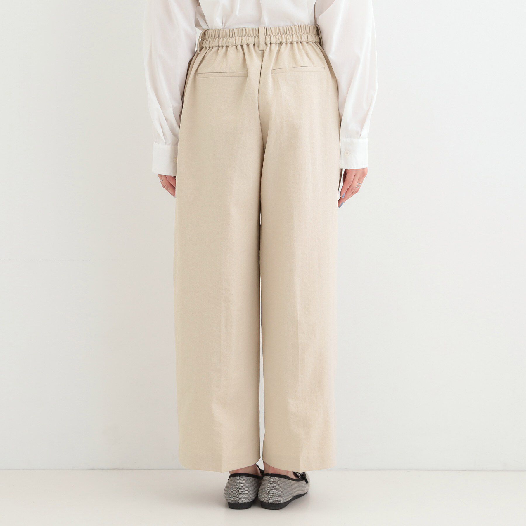 SHOO･LA･RUE「【洗濯機可/セットアップ可/UV/SS-LL】きちんとリラックス きれい見えワイドパンツ」|その他|
