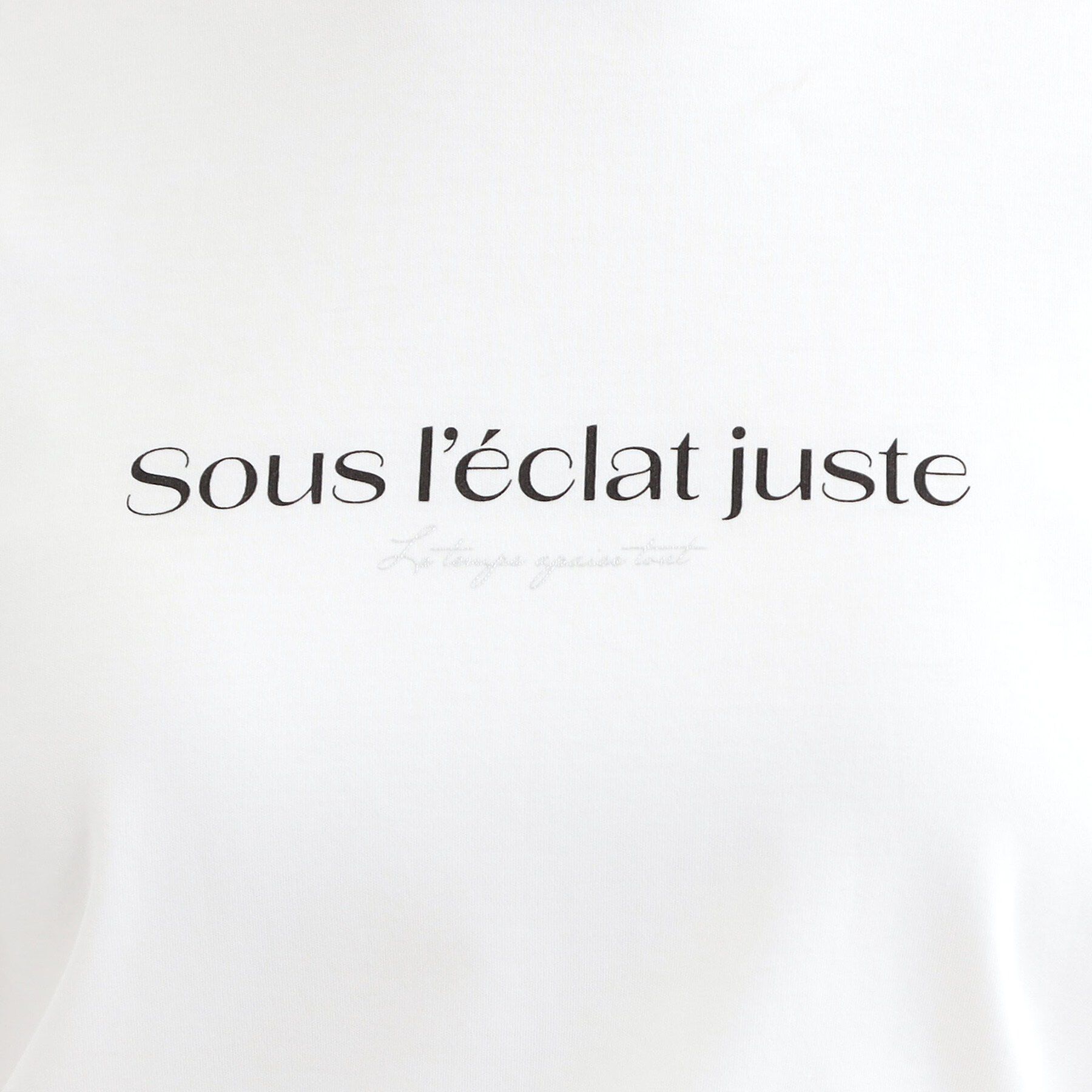 SHOO･LA･RUE「【ひんやり/UV/抗菌防臭】小さめロゴの大人スムースロンT」|Tシャツ・カットソー|