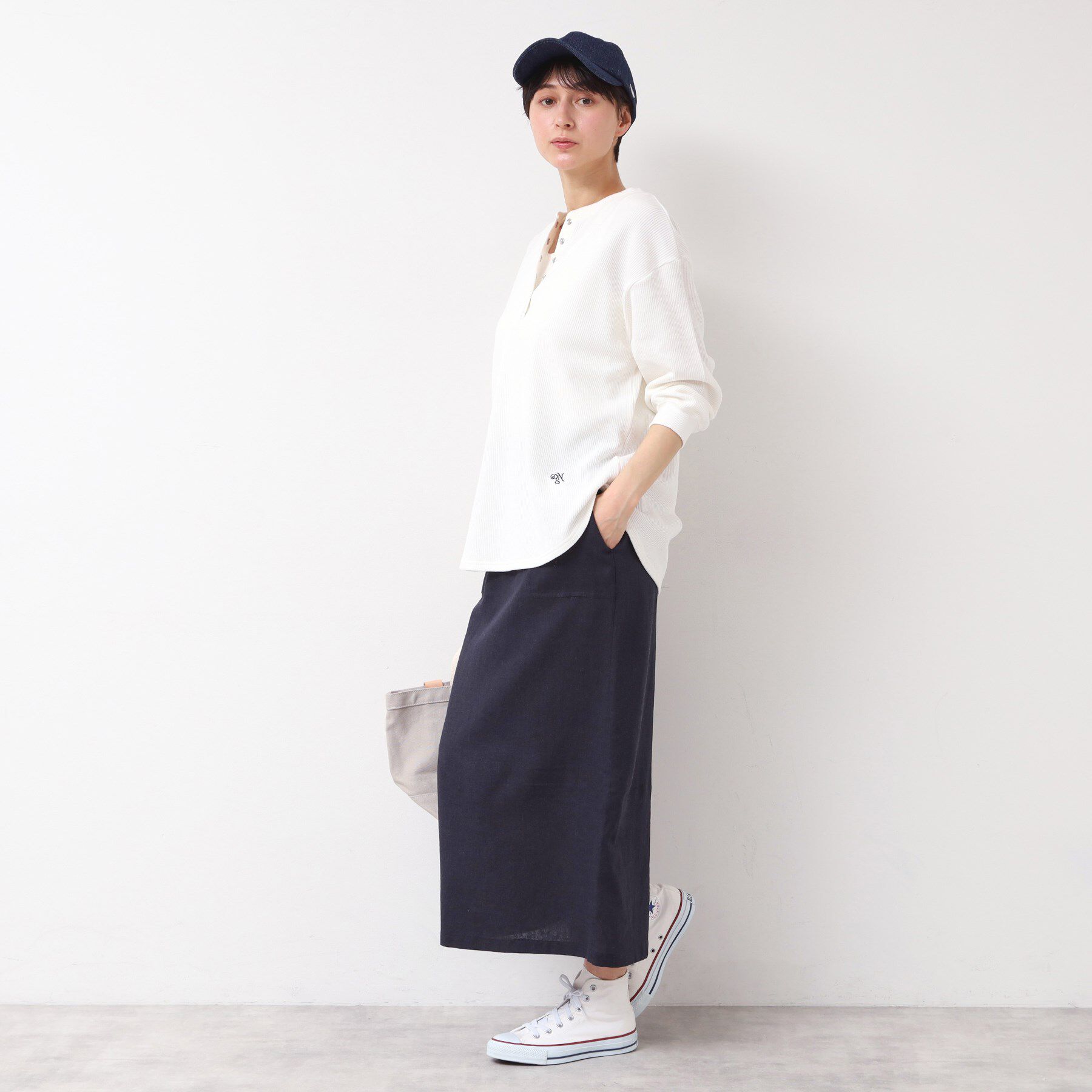Dessin「【セットアップ可能・洗える】パッチポケット付ストレートスカート」|スカート|