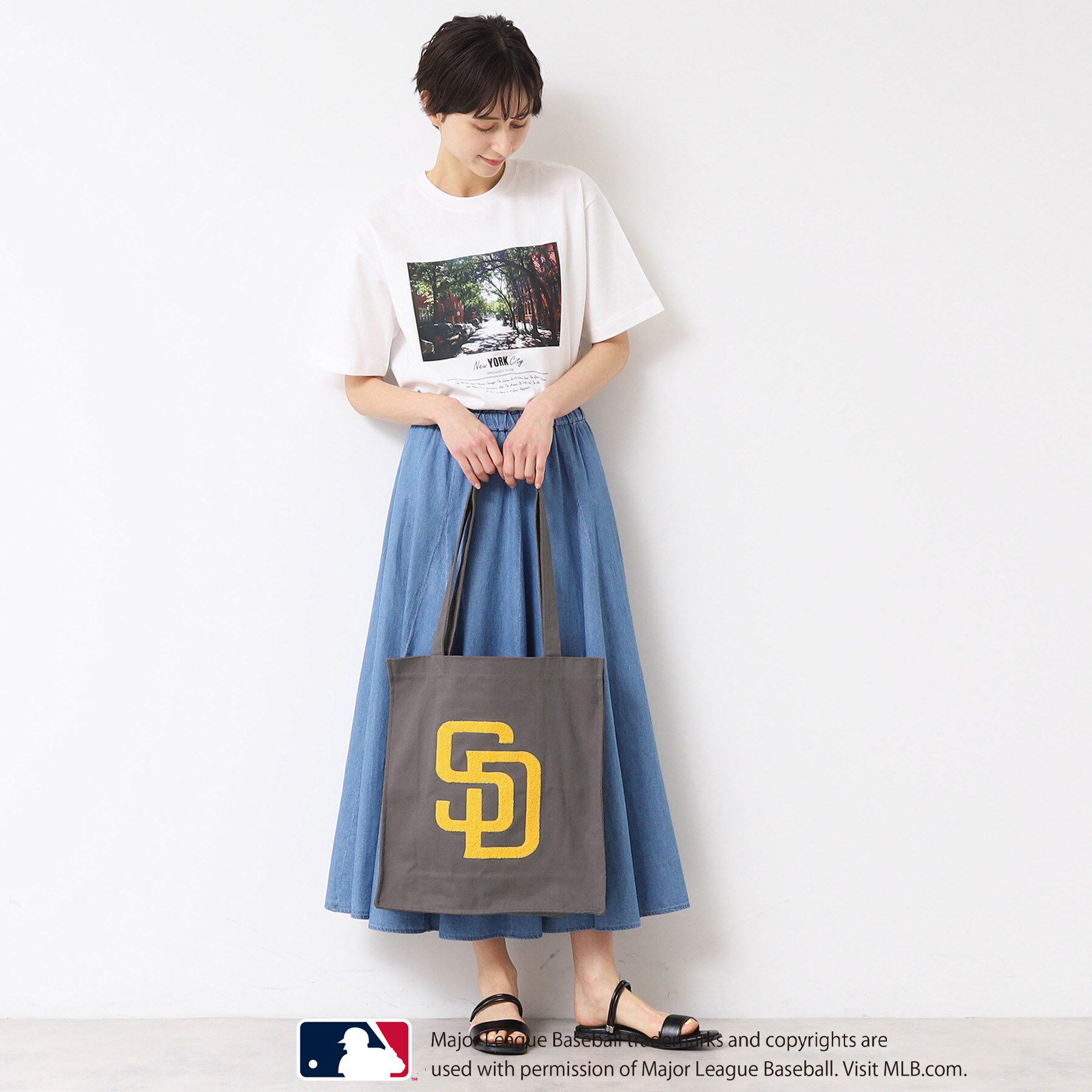Dessin「【ユニセックス】MLB/ロゴ入りトートバッグ」|トートバッグ|