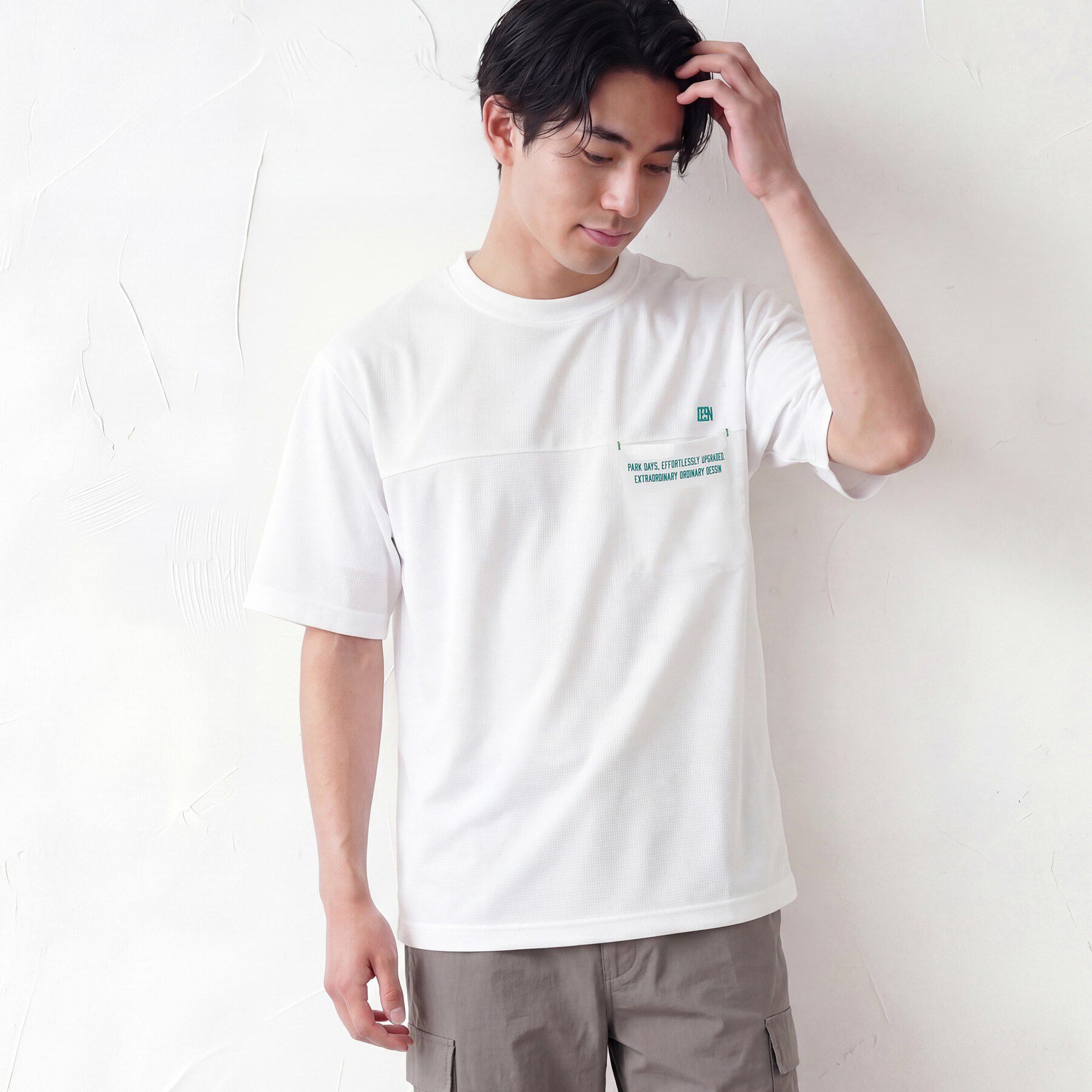 Dessin「メッシュ素材 スポーティTシャツ」|Tシャツ・カットソー|