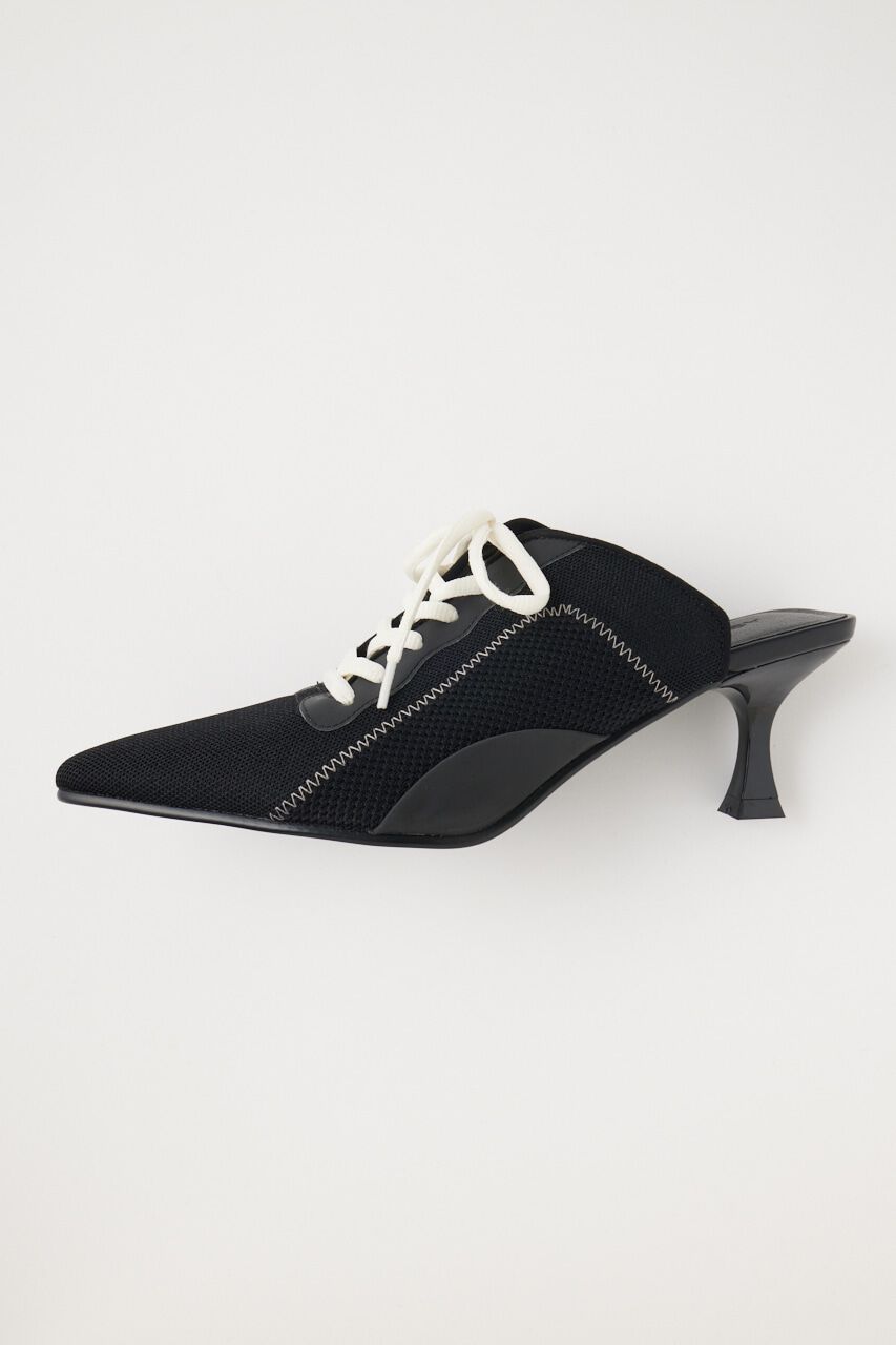 MOUSSY「LACE UP KICKS ミュール」|サンダル|BLK