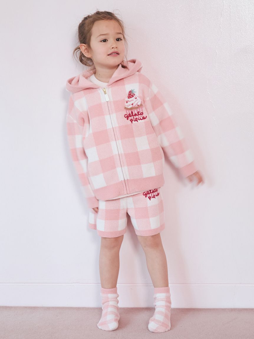 GELATO PIQUE KIDS & BABY「【KIDS】エアリーモコギンガムチェック柄ソックス」|その他|