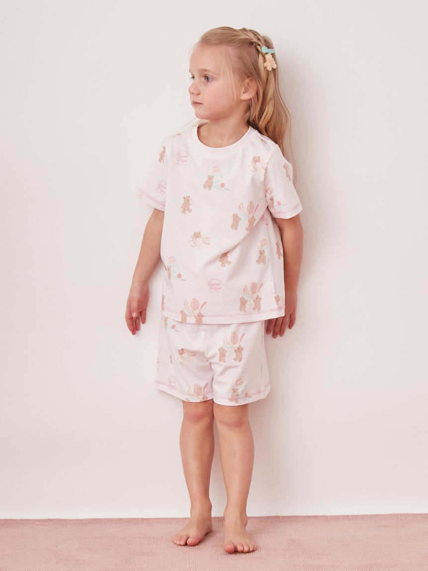 GELATO PIQUE KIDS & BABY「【KIDS】【接触冷感】アイスクリームベア柄Tシャツ」|ルームウェア|