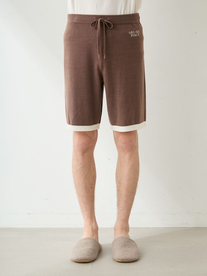GELATO PIQUE HOMME「【ONLINE限定】【HOMME】スムーズィープリンジャガードプルオーバー&ハーフパンツセット」|ルームウェア|