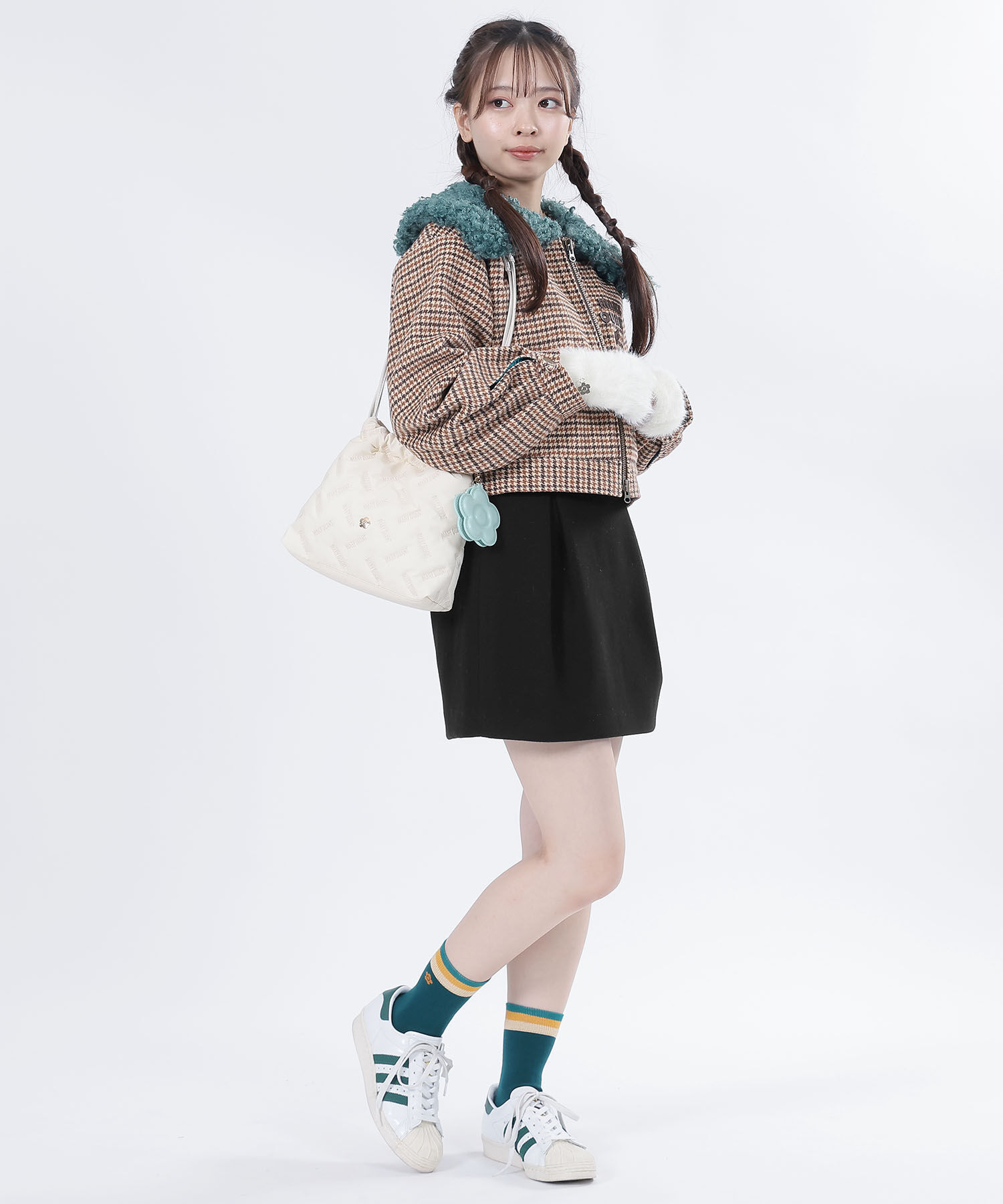 MARY QUANT「ボーダーラインデイジー ソックス」|ソックス|