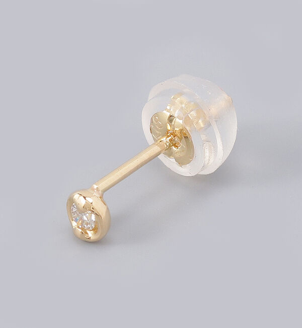 JUPITER「【K18】ベーシックダイヤモンドピアス /片耳」|ピアス|ゴールド