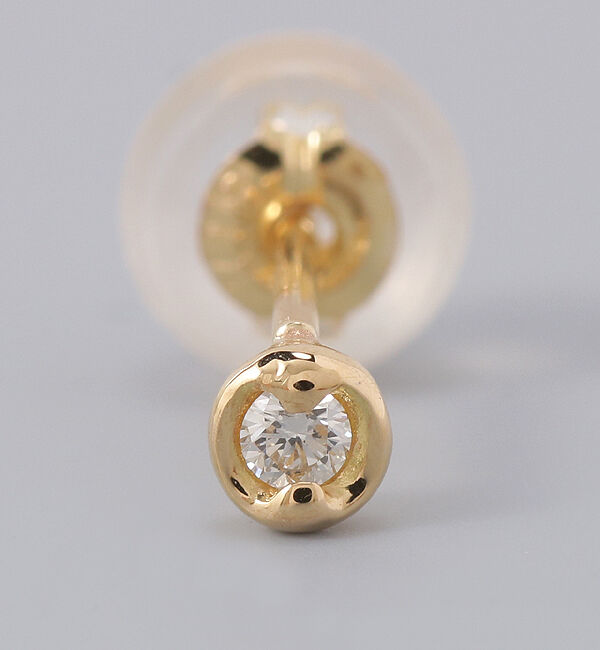 JUPITER「【K18】ベーシックダイヤモンドピアス /片耳」|ピアス|