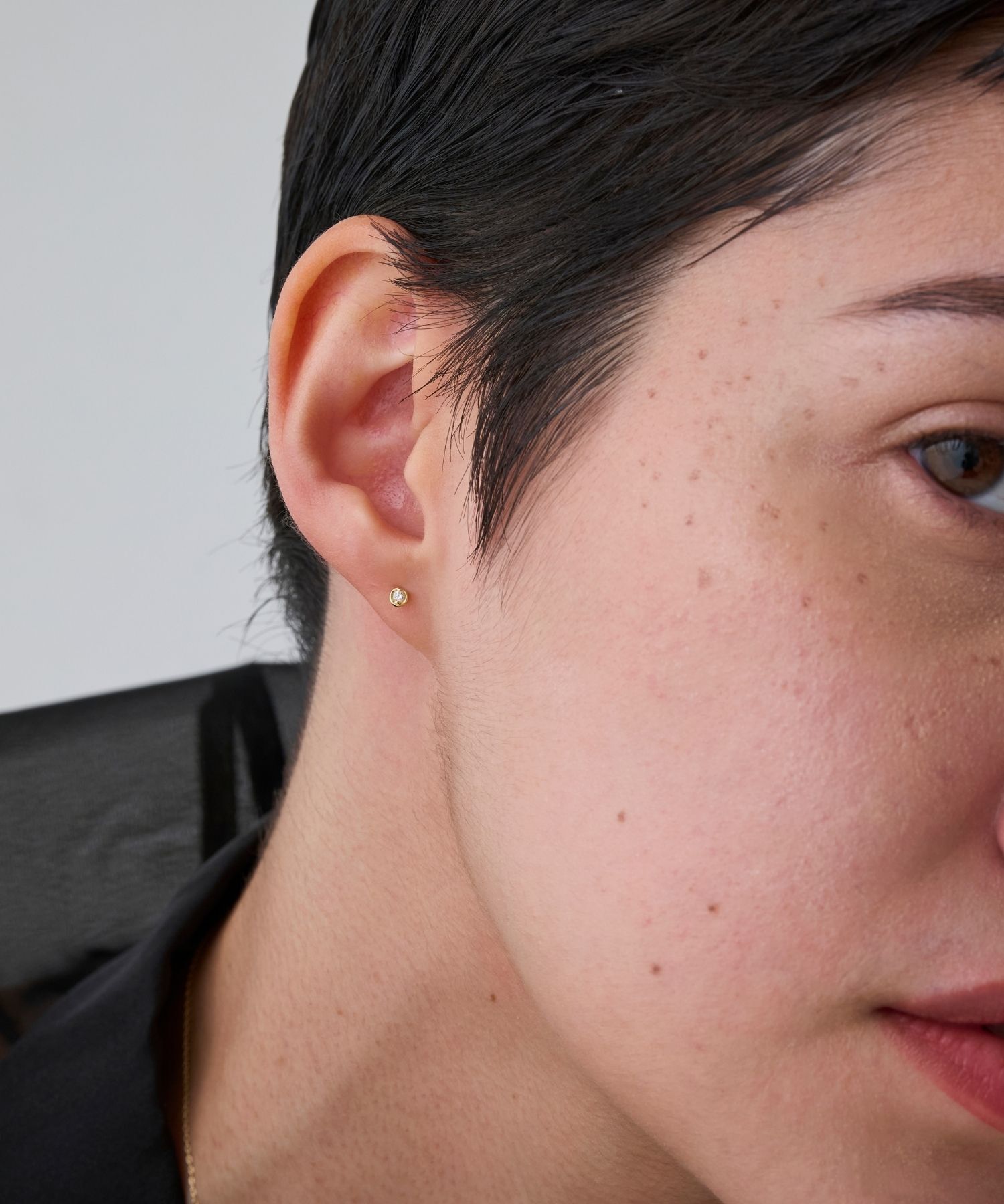 JUPITER「【K18】ベーシックダイヤモンドピアス /片耳」|ピアス|