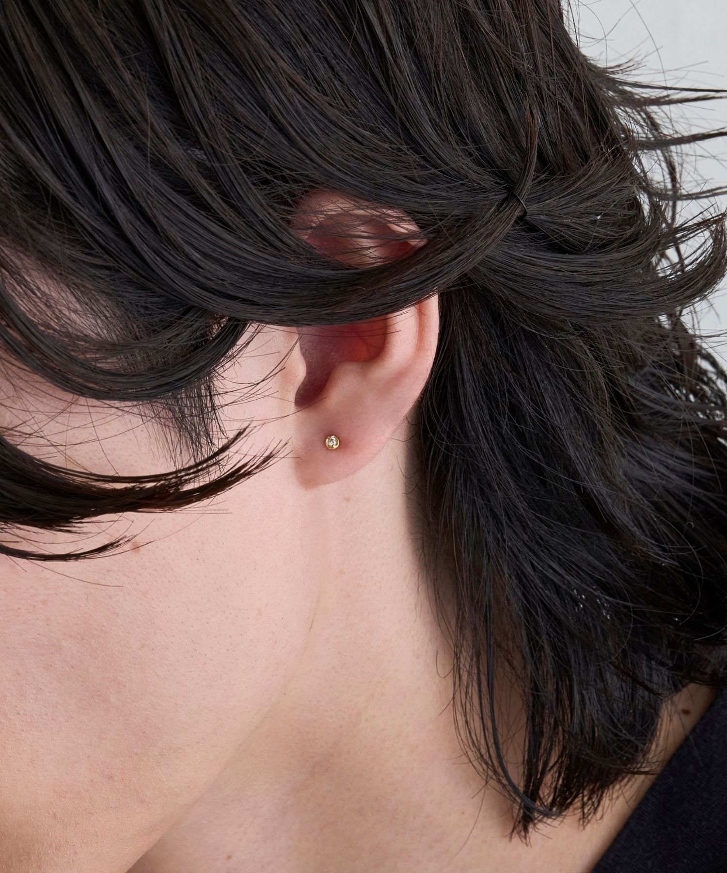 JUPITER「【K18】ベーシックダイヤモンドピアス /片耳」|ピアス|