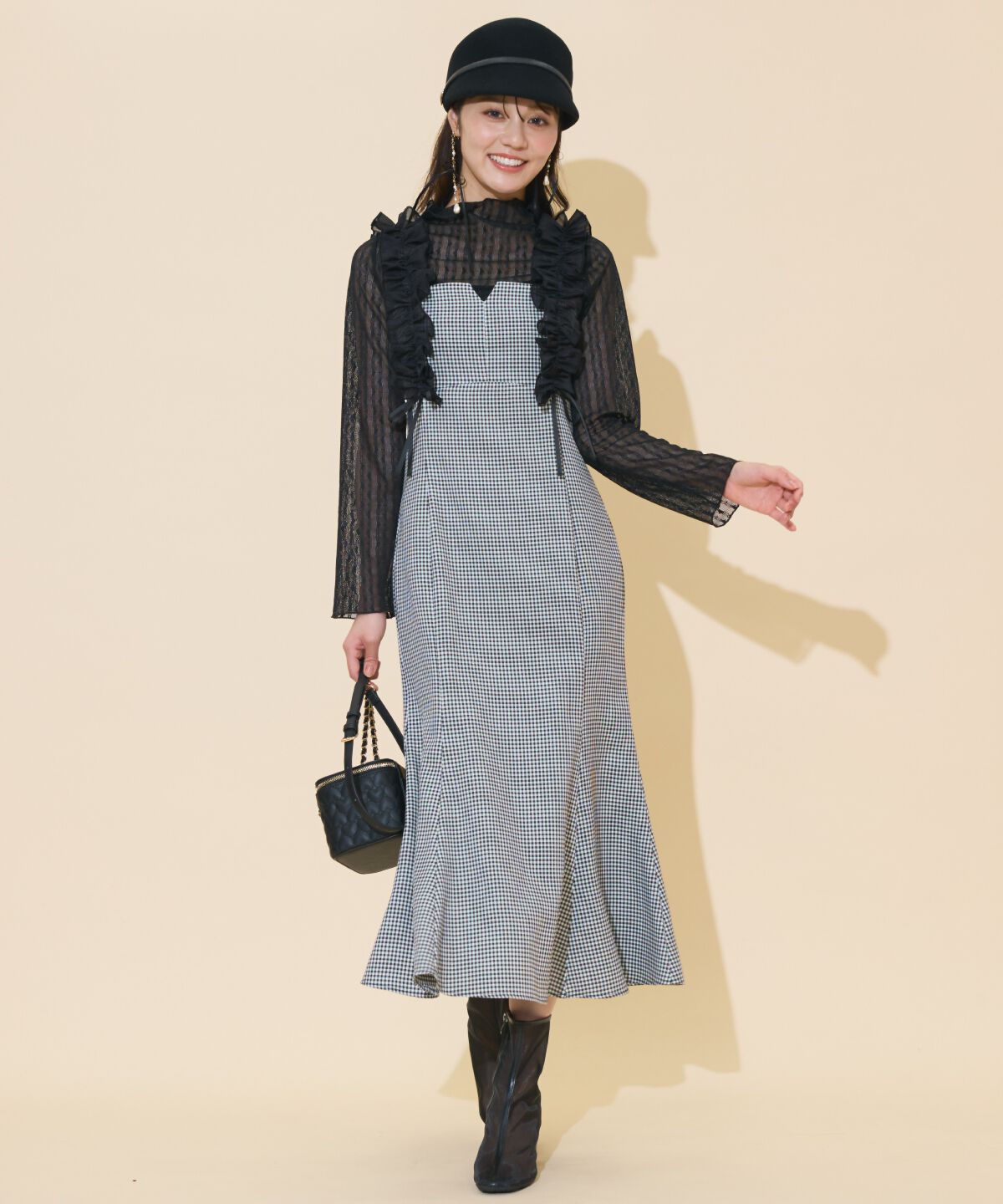 WILLSELECTION「フリルショルダーマーメイドワンピース」|ワンピース|