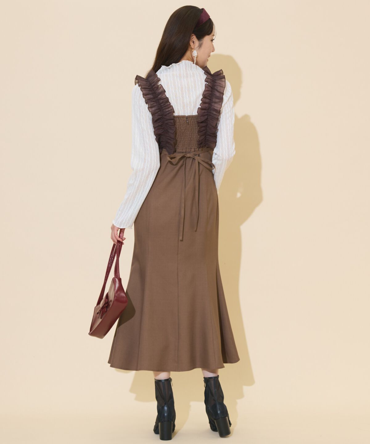 WILLSELECTION「フリルショルダーマーメイドワンピース」|ワンピース|