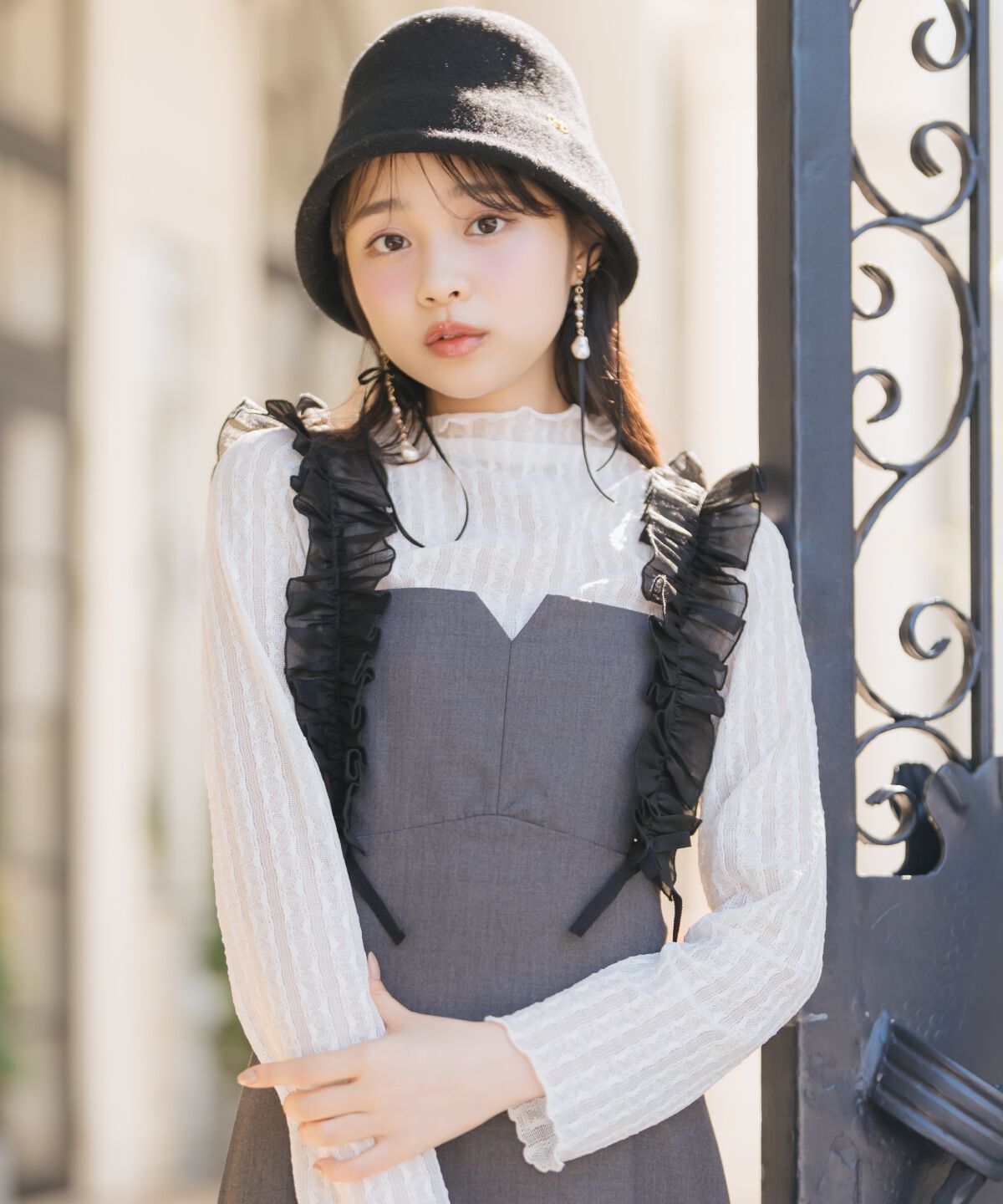 WILLSELECTION「フリルショルダーマーメイドワンピース」|ワンピース|