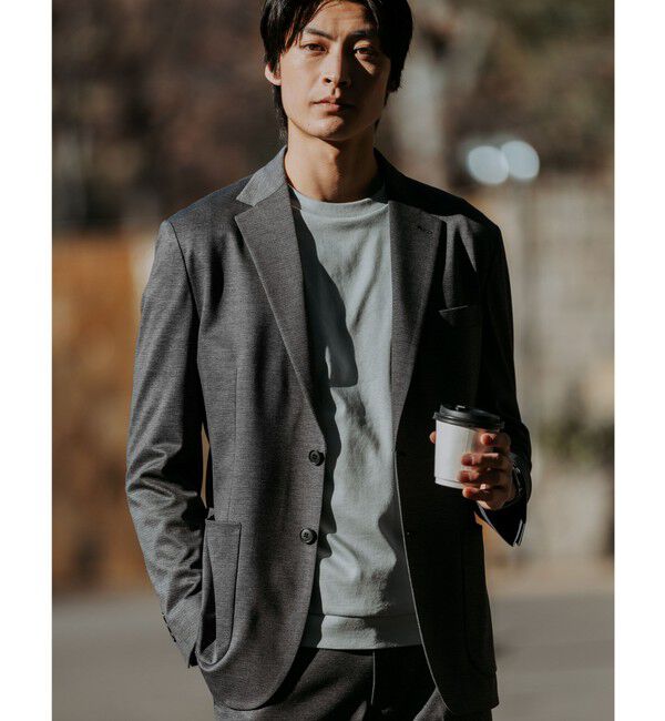 UNITED ARROWS green label relaxing「L/A ポンチ ビズ クルーネック カットソー -抗菌-」|Tシャツ・カットソー|