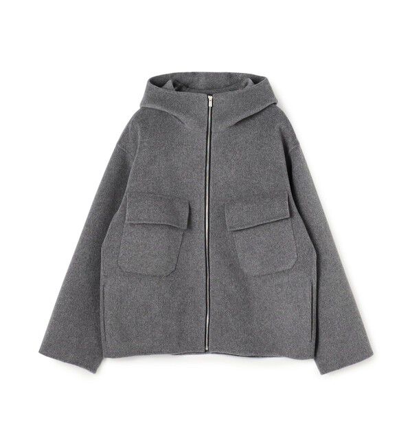 GALERIE VIE「ウールカシミヤダブルフェイス フーデッドブルゾン」|その他|15 グレー