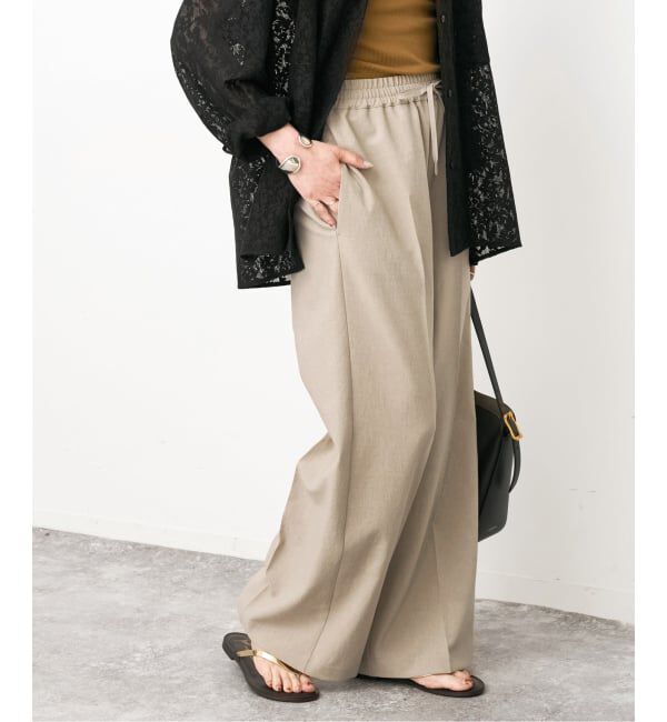Spick and Span「《手洗い可 / 追加2予約》PEウォッシャブルイージースラックスパンツ」|スラックス|
