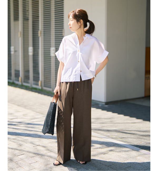 Spick and Span「《手洗い可 / 追加2予約》PEウォッシャブルイージースラックスパンツ」|スラックス|