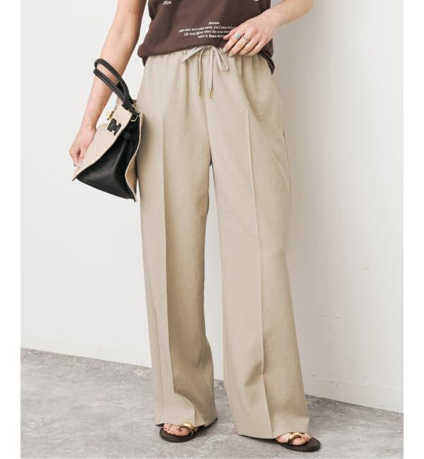 Spick and Span「《手洗い可 / 追加2予約》PEウォッシャブルイージースラックスパンツ」|スラックス|