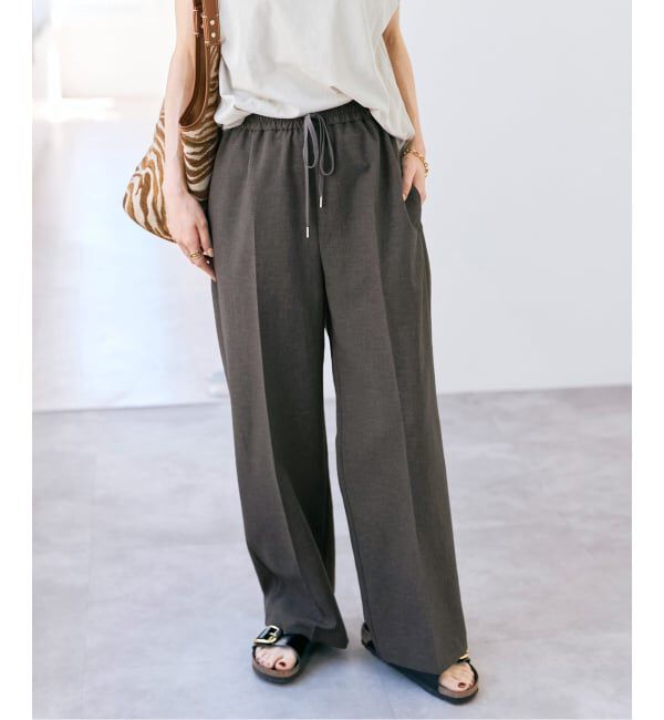Spick and Span「《手洗い可 / 追加2予約》PEウォッシャブルイージースラックスパンツ」|スラックス|