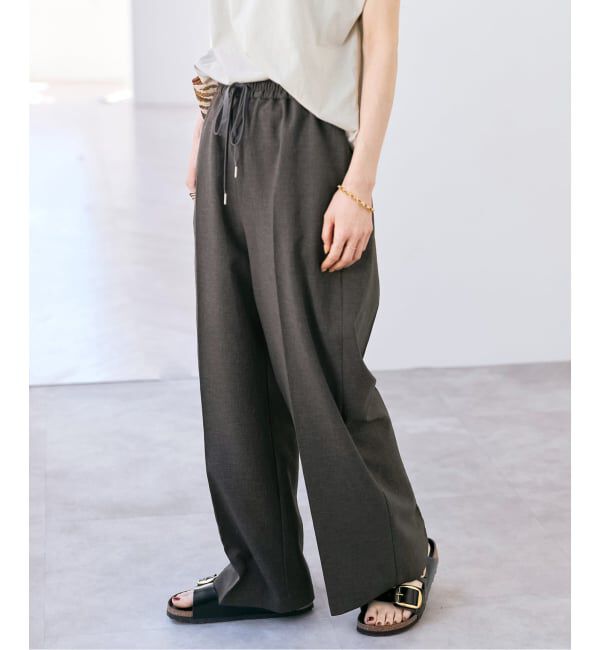 Spick and Span「《手洗い可 / 追加2予約》PEウォッシャブルイージースラックスパンツ」|スラックス|