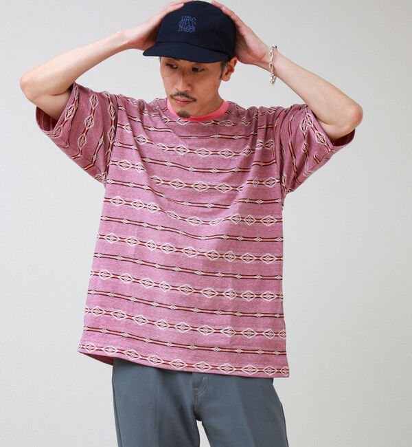 GLOSTER「【PENDLETON/ペンドルトン】Jacquard Tee」|Tシャツ・カットソー|ピンク