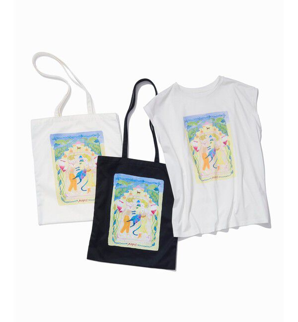 ROPE「【Kei Nagayama for ROPE'】プリント ノースリーブTEE【接触冷感・洗濯耐久あり】」|Tシャツ・カットソー|
