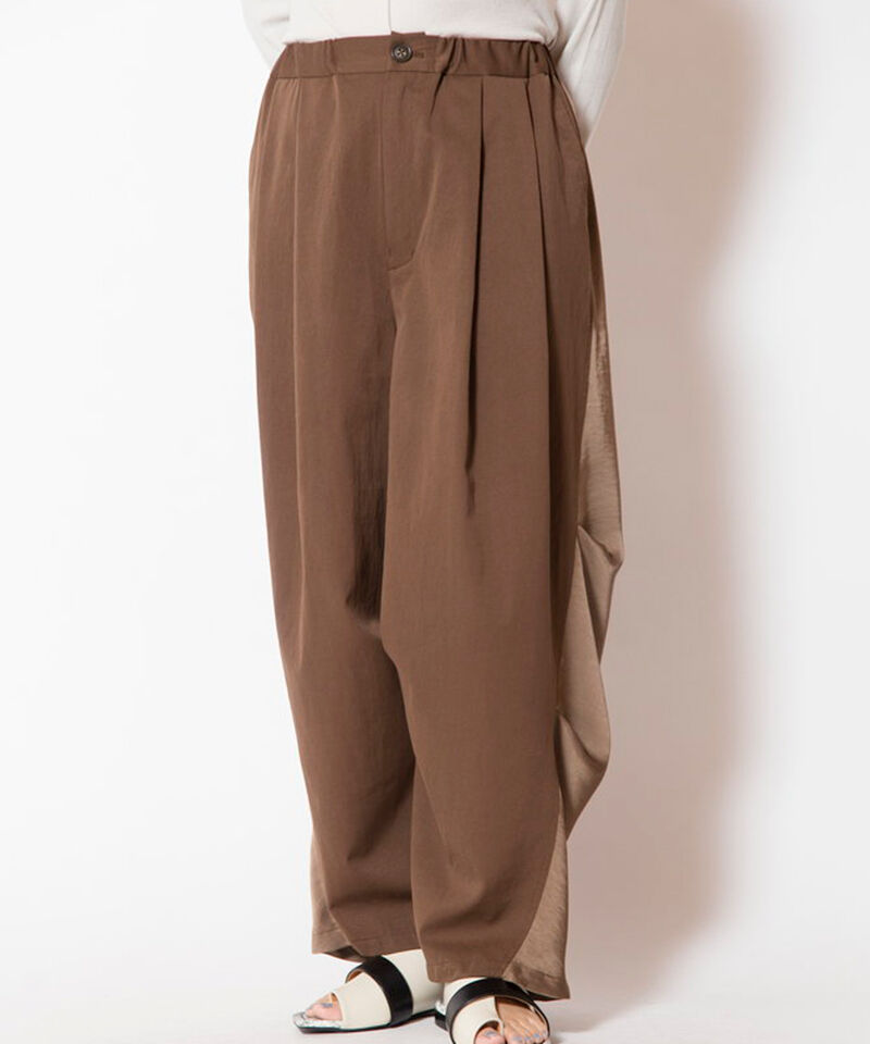  「タックカーブパンツ」|その他|BROWN