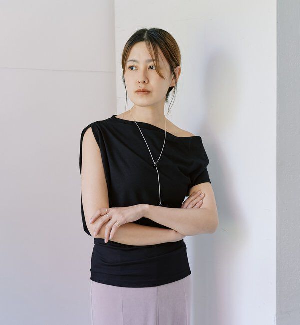  「アシメネックTee」|Tシャツ・カットソー|
