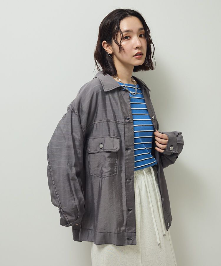 Green Parks「・ELENCARE DUE カラーステッチシアーGジャンⅡ」|テーラードジャケット|