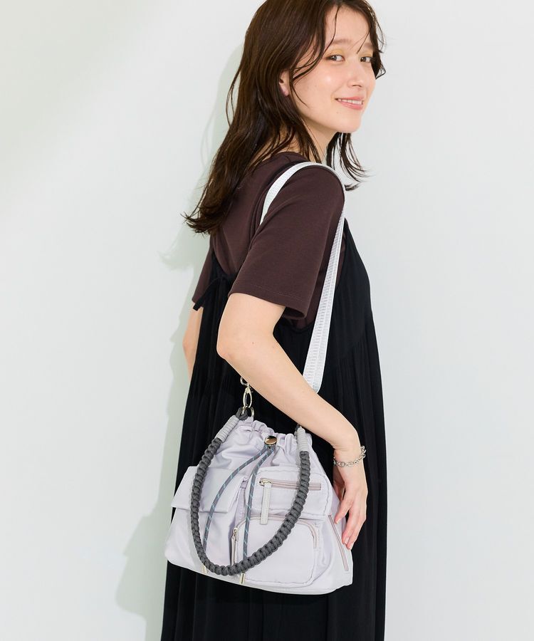 Green Parks「【10ポケBag】収納アドバイザー監修ショルダーバッグ」|ショルダー・メッセンジャー|Light Gray