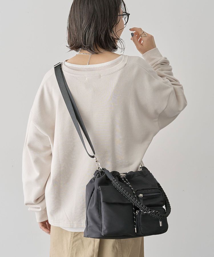 Green Parks「【10ポケBag】収納アドバイザー監修ショルダーバッグ」|ショルダー・メッセンジャー|Black