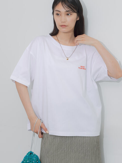 Te chichi「胸刺繍&バックプリントBIGTシャツ」|Tシャツ・カットソー|