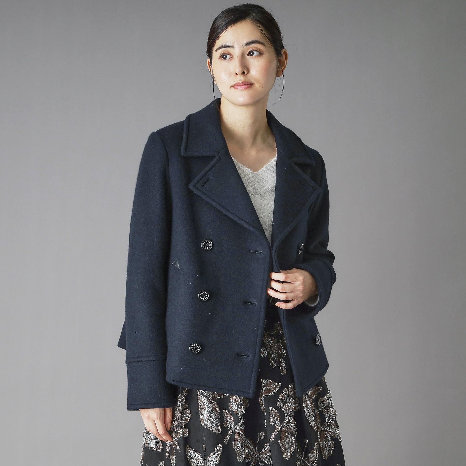 DRESSTERIOR「Super140'sショートPジャケット」|ピーコート|