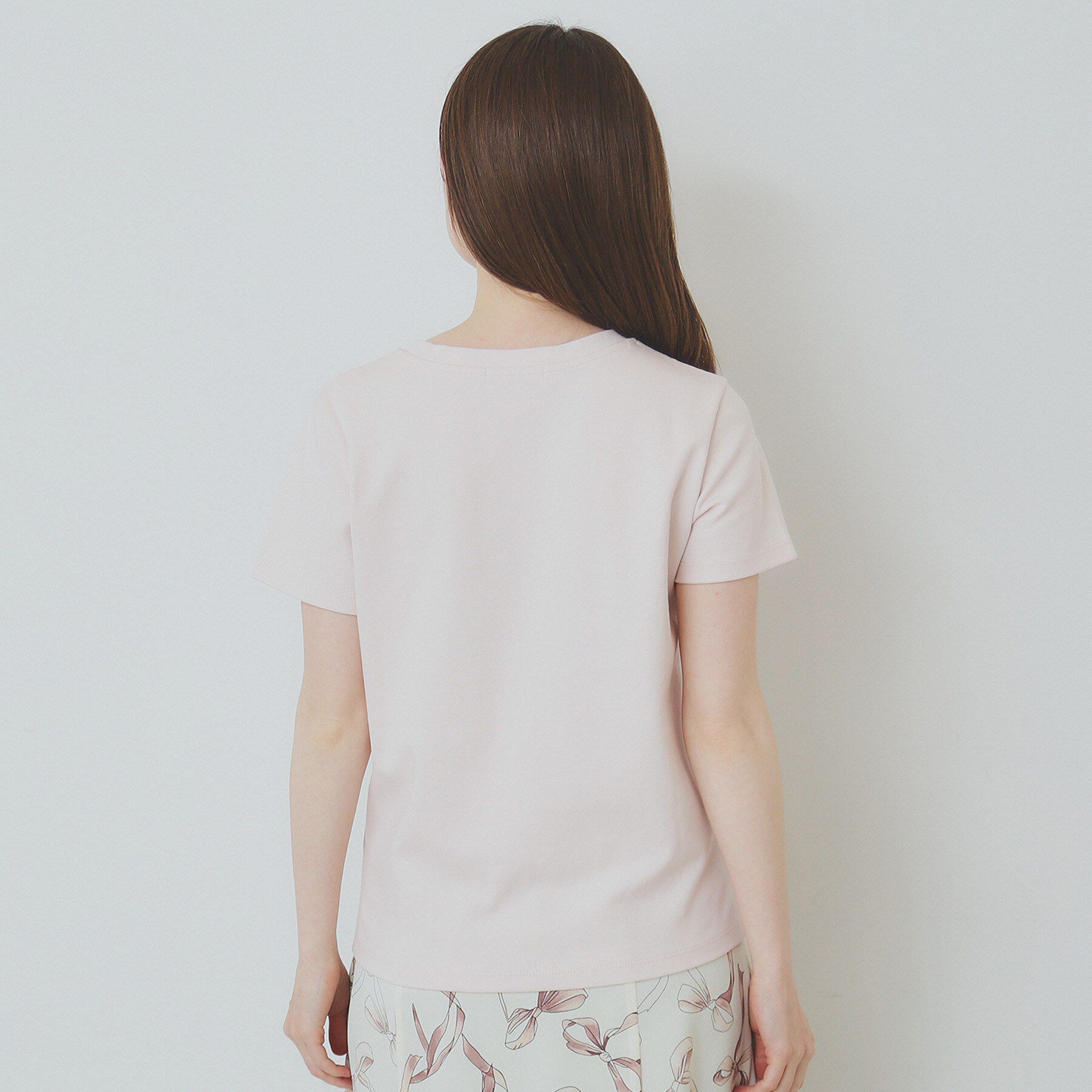 index「ワンポイントロゴ刺繍Tシャツ【UV／接触冷感／洗濯機洗い可】」|Tシャツ・カットソー|
