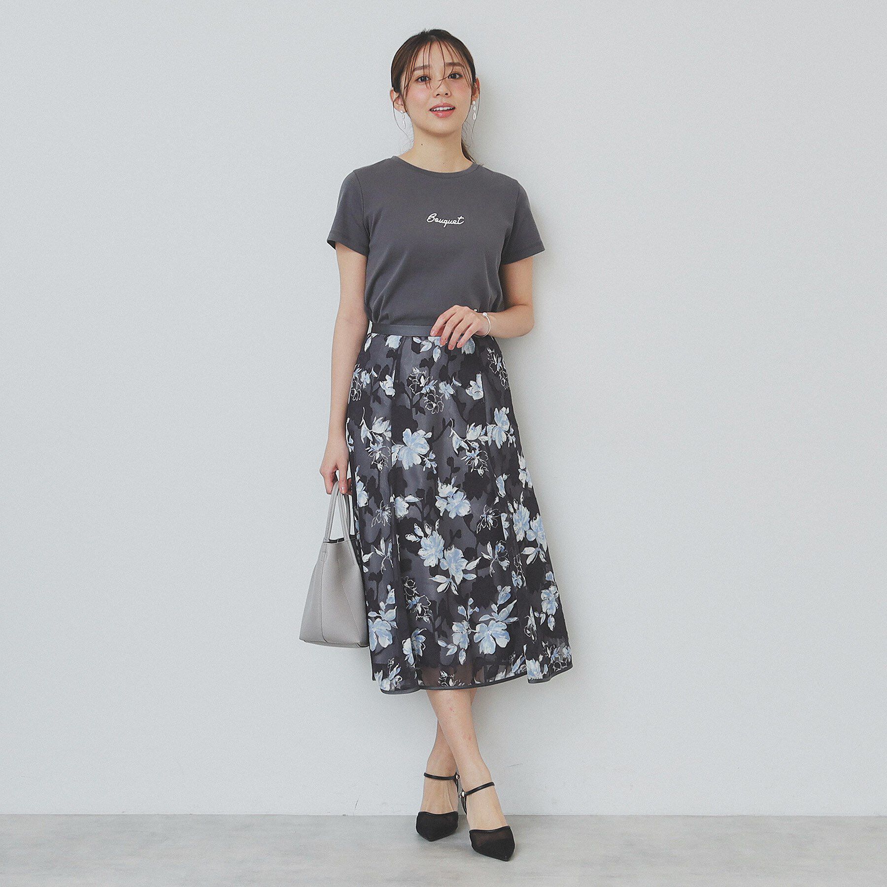 index「ワンポイントロゴ刺繍Tシャツ【UV／接触冷感／洗濯機洗い可】」|Tシャツ・カットソー|