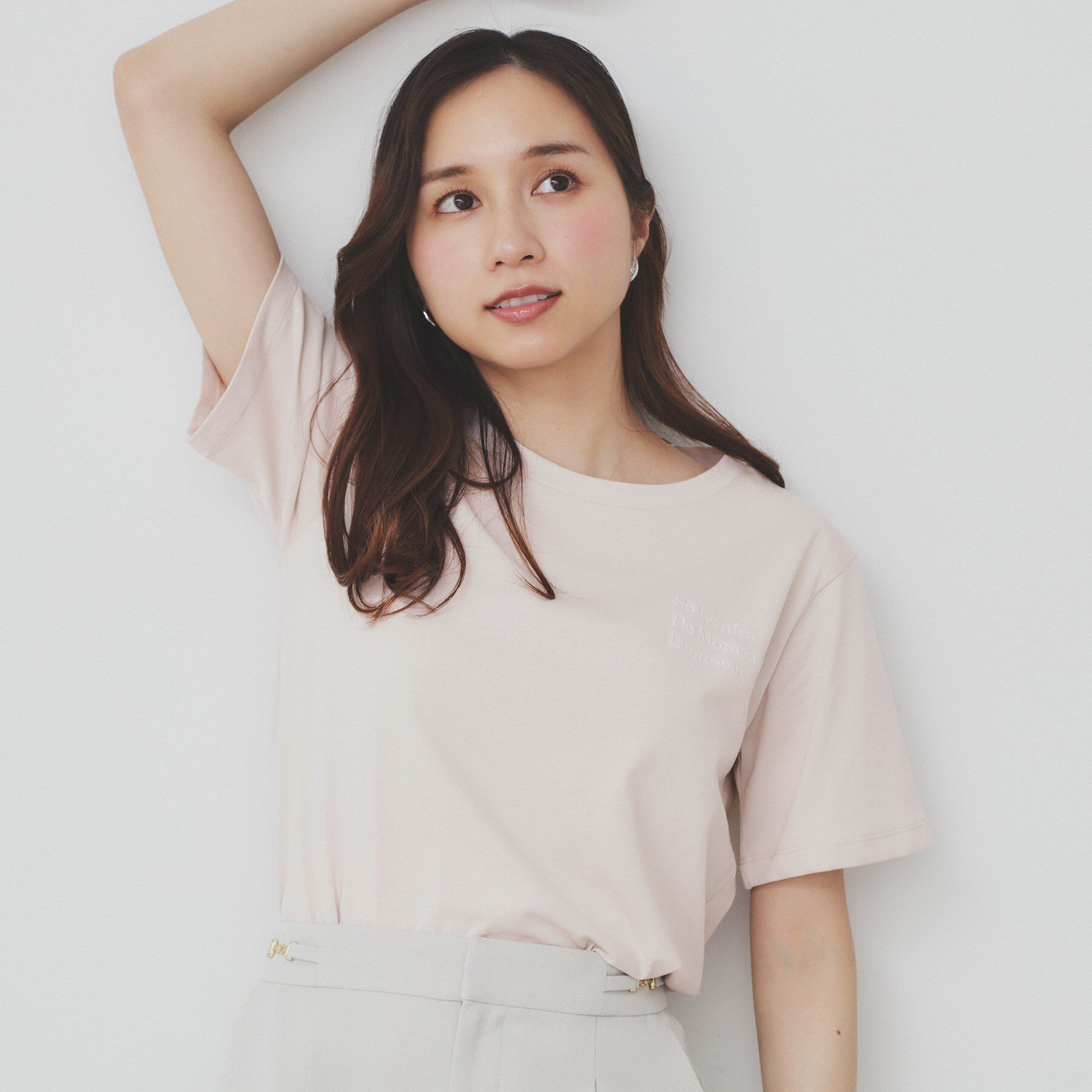 index「ロゴ刺繍Tシャツ【UV／接触冷感／洗濯機洗い可】」|Tシャツ・カットソー|