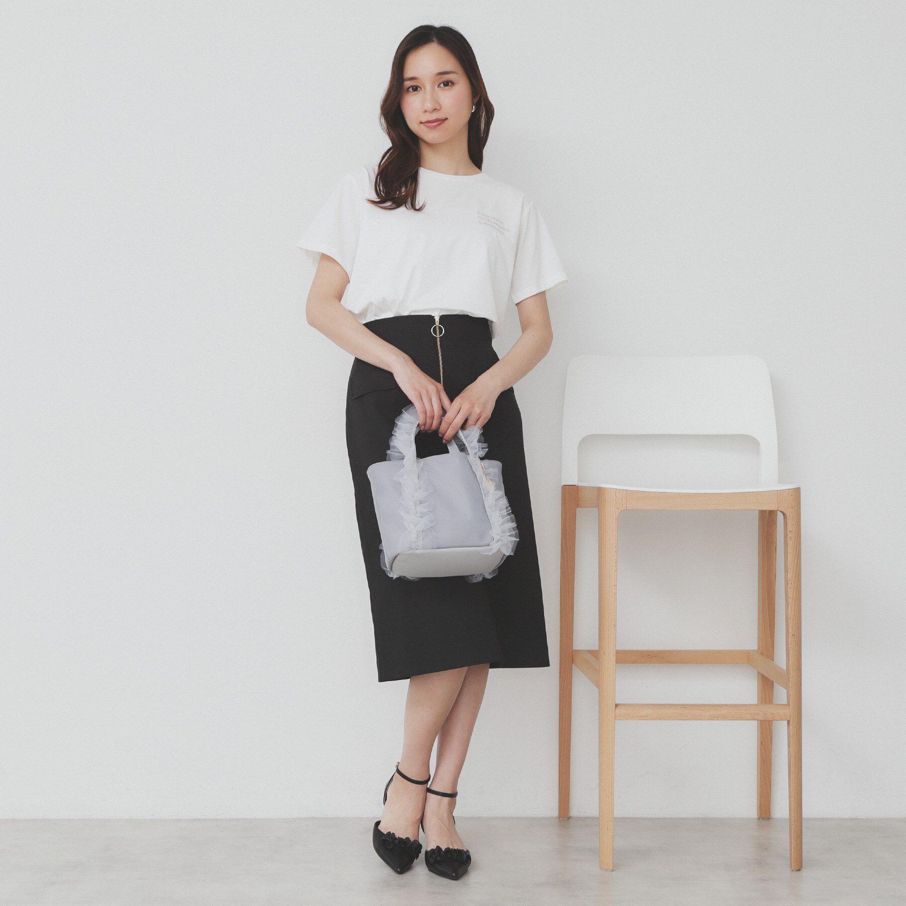 index「ロゴ刺繍Tシャツ【UV／接触冷感／洗濯機洗い可】」|Tシャツ・カットソー|