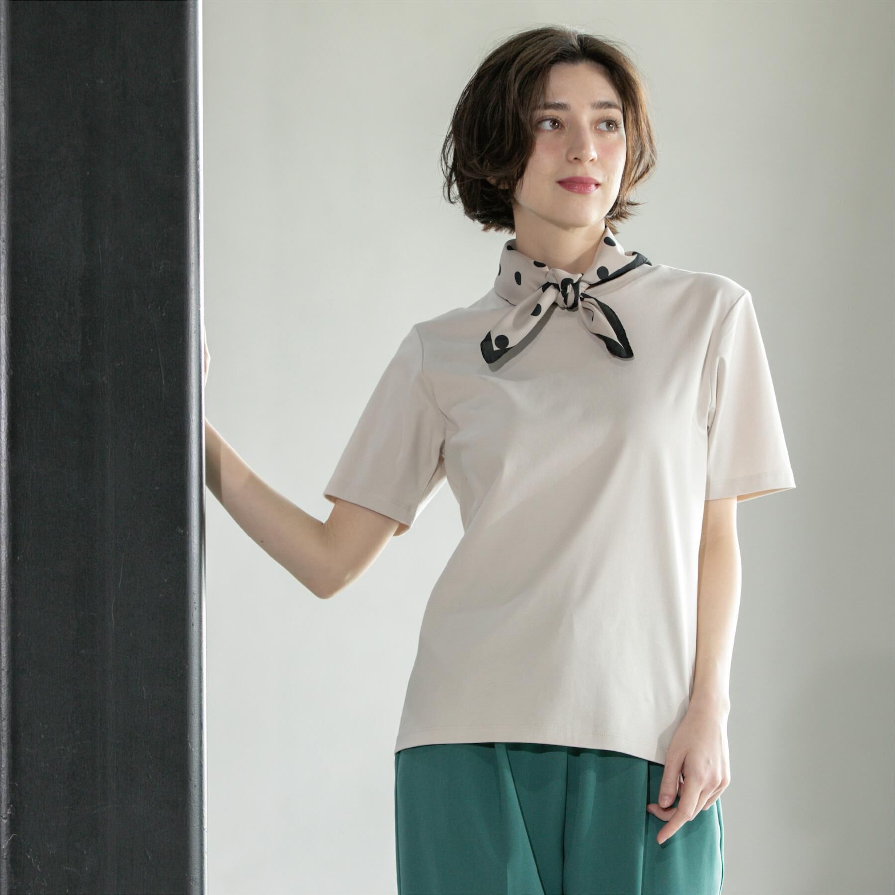 OPAQUE.CLIP「《5色展開／SS-LLサイズ》ベーシックTシャツ【UV／接触冷感／洗濯機洗い可】」|Tシャツ・カットソー|