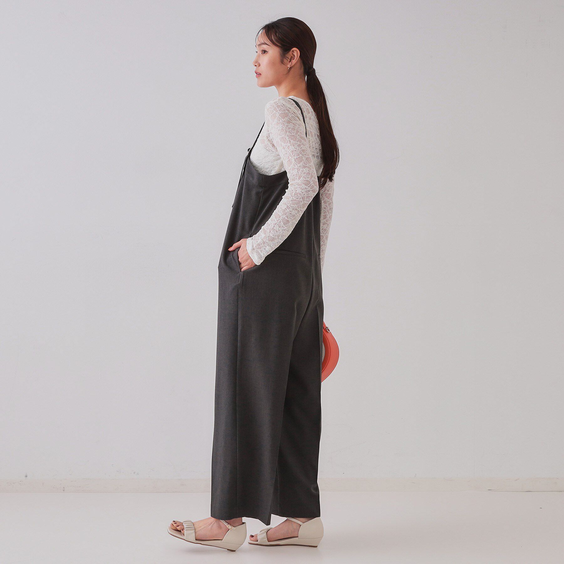 OPAQUE.CLIP「シアーレーストップス【洗濯機洗い可】」|Tシャツ・カットソー|