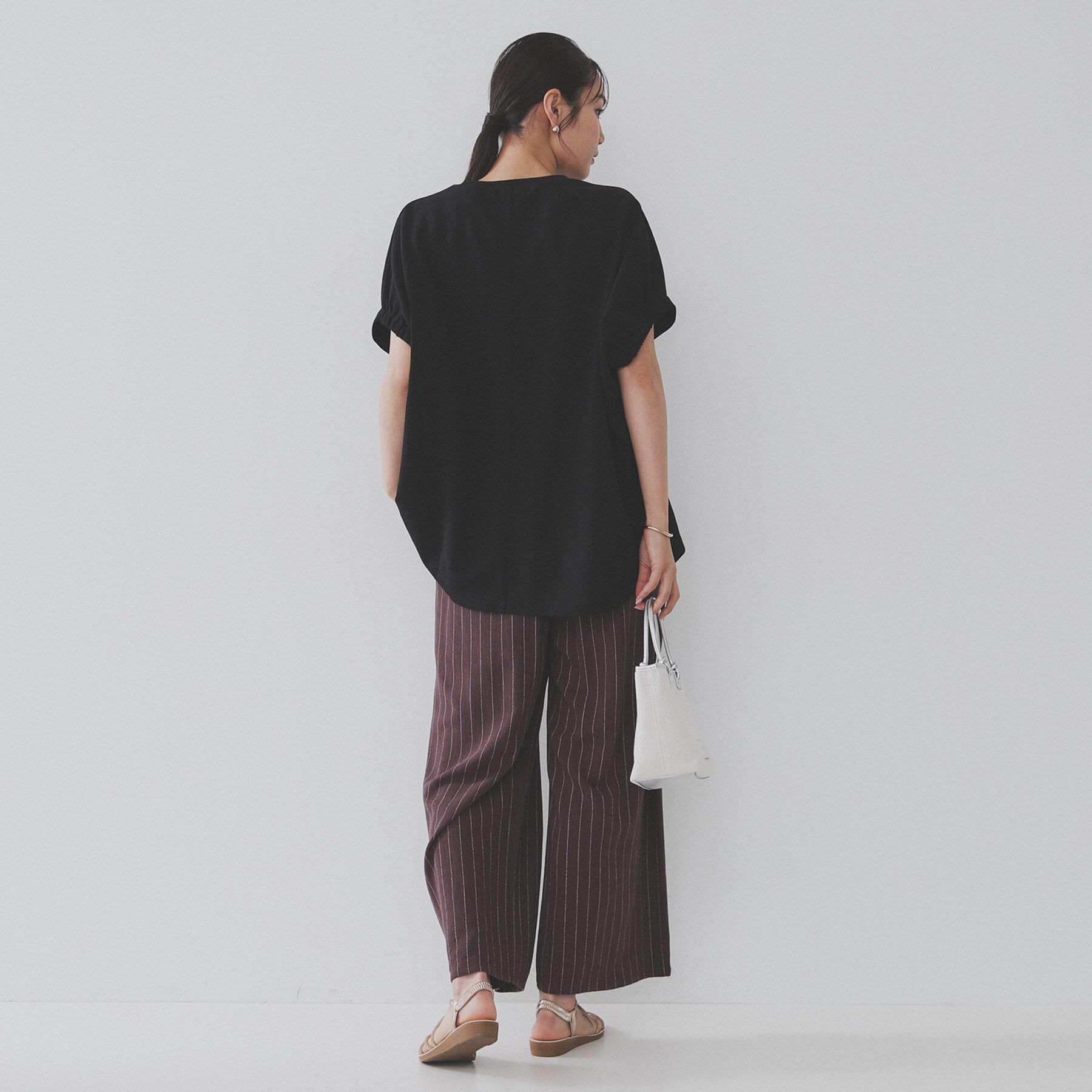 OPAQUE.CLIP「リラクシードルマンスリーブトップス【UV／吸水速乾／洗濯機洗い可】」|Tシャツ・カットソー|