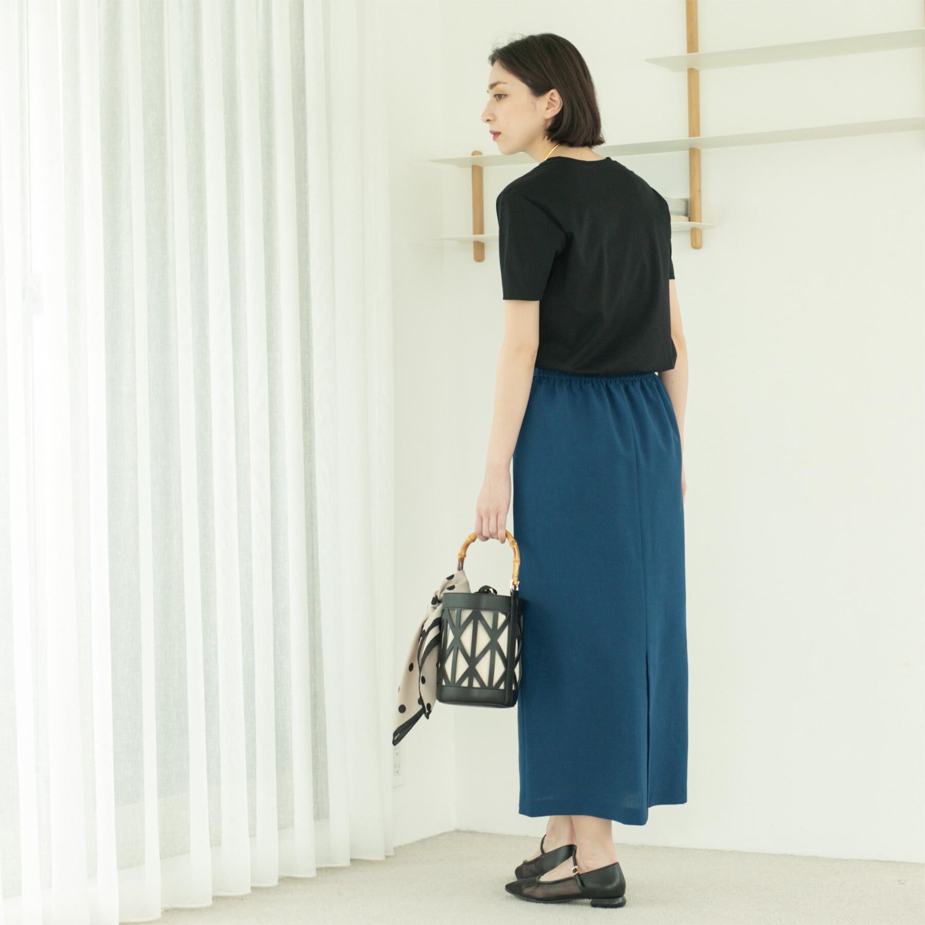 OPAQUE.CLIP「リネンライクイージースカート【洗濯機洗い可／吸水速乾／接触冷感】」|スカート|