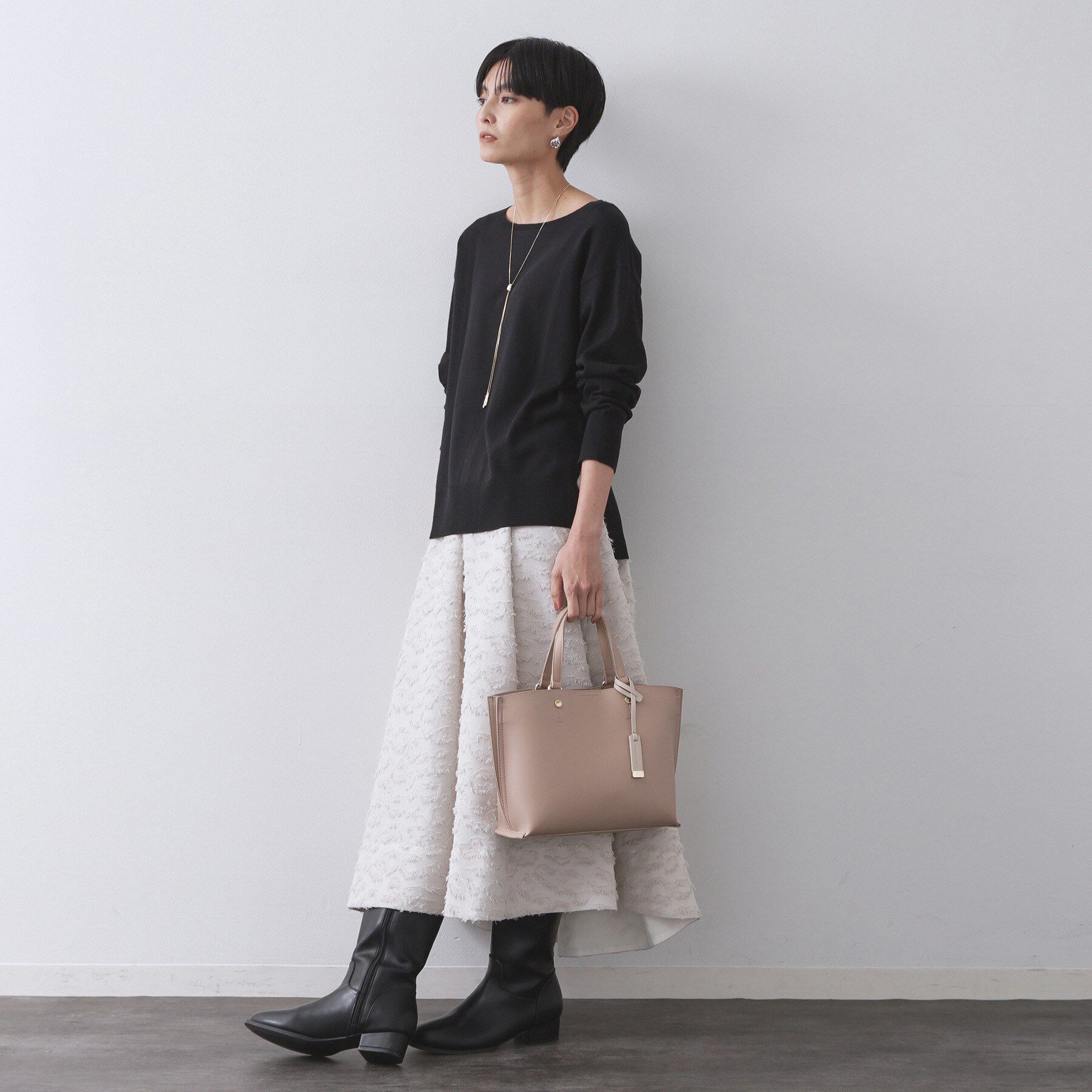OPAQUE.CLIP「【2WAY／名品】バイカラー3層ミドルトートバッグ」|トートバッグ|