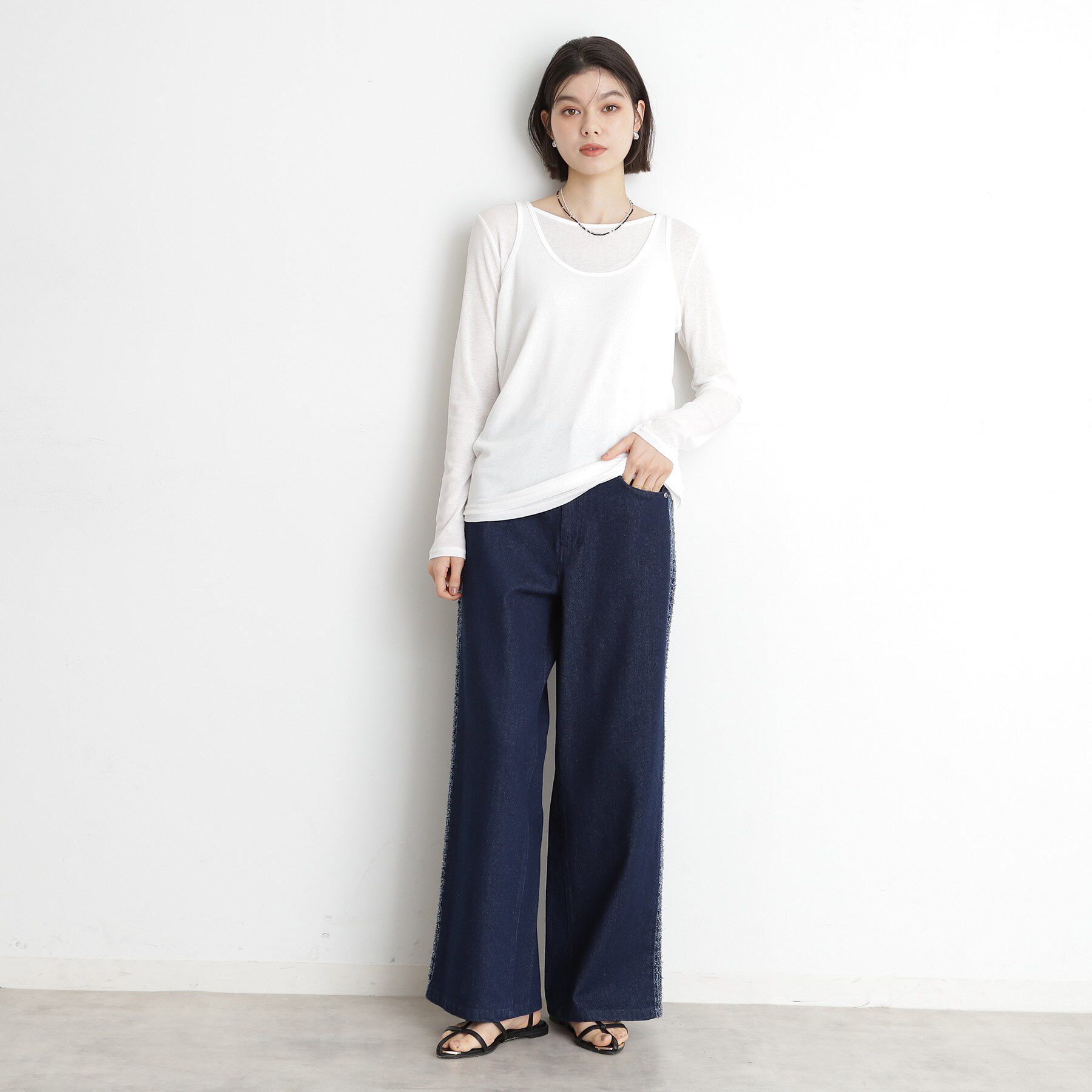 THE SHOP TK「シアーフライスレイヤード　【セットアイテム】」|Tシャツ・カットソー|