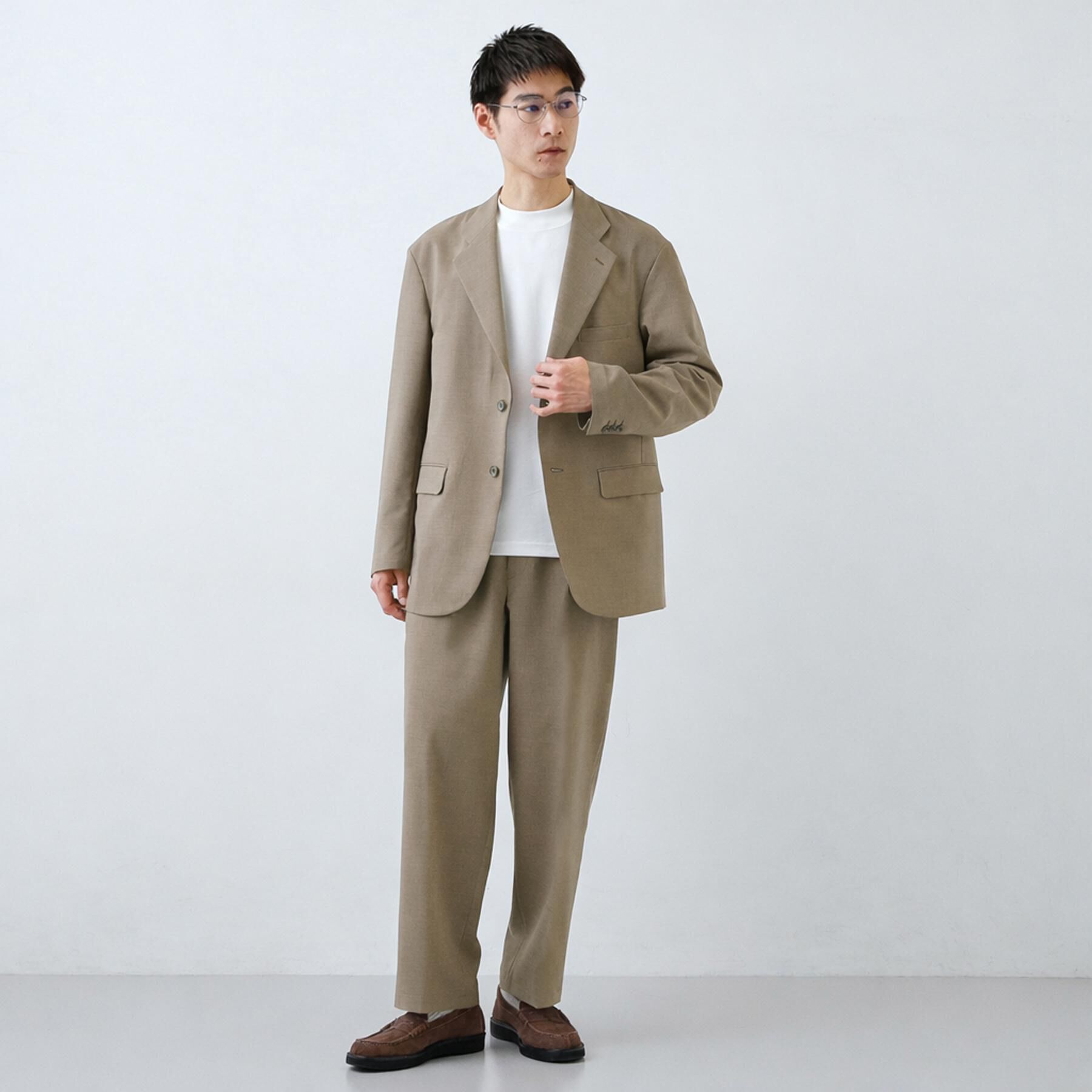THE SHOP TK「AVANT LINO リラックスジャケット セットアップ可／洗濯機OK」|テーラードジャケット|