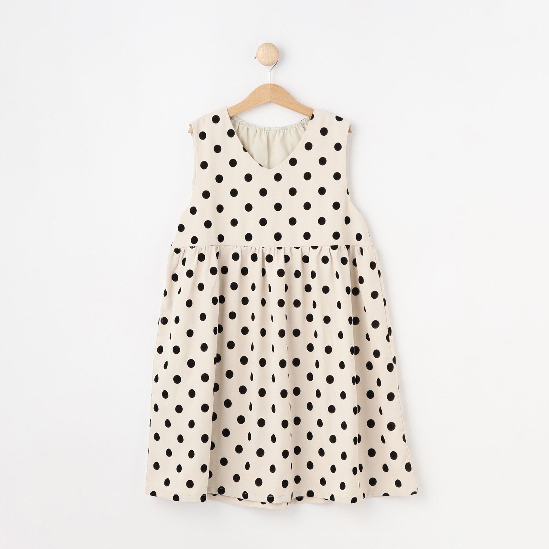 SHOO･LA･RUE「【100-140cm/プチセレ】フロッキードットワンピース」|ワンピース|