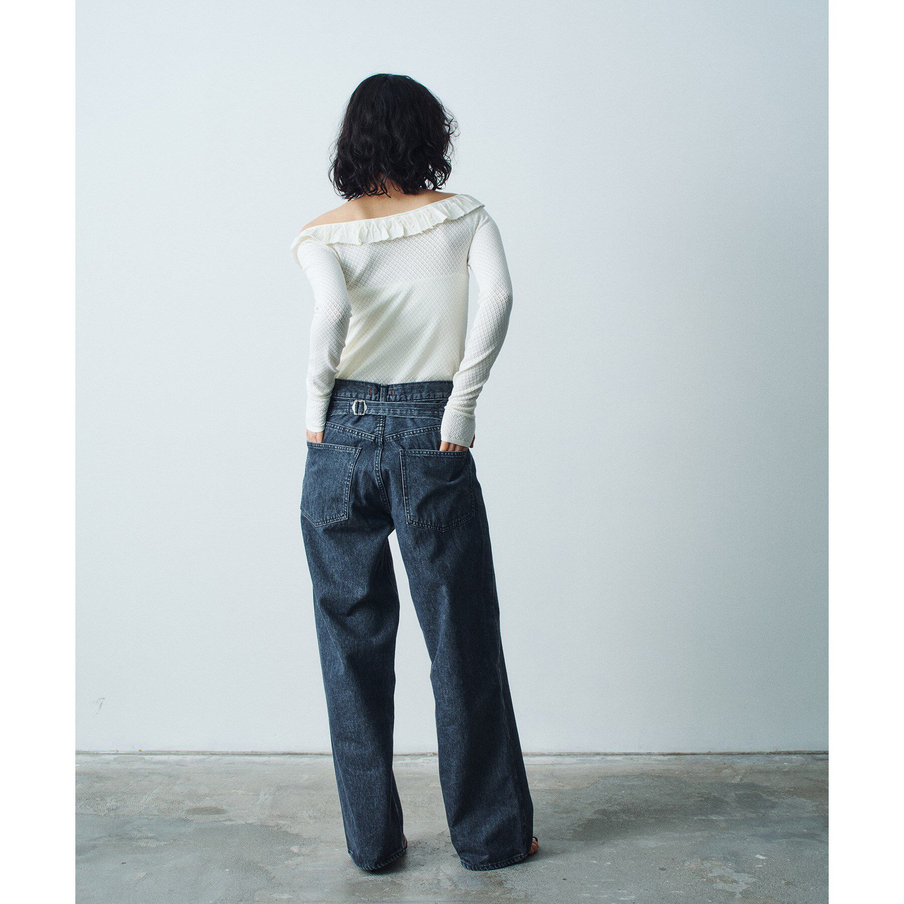 CODE A「frill lace knit pullover」|ニット・セーター|
